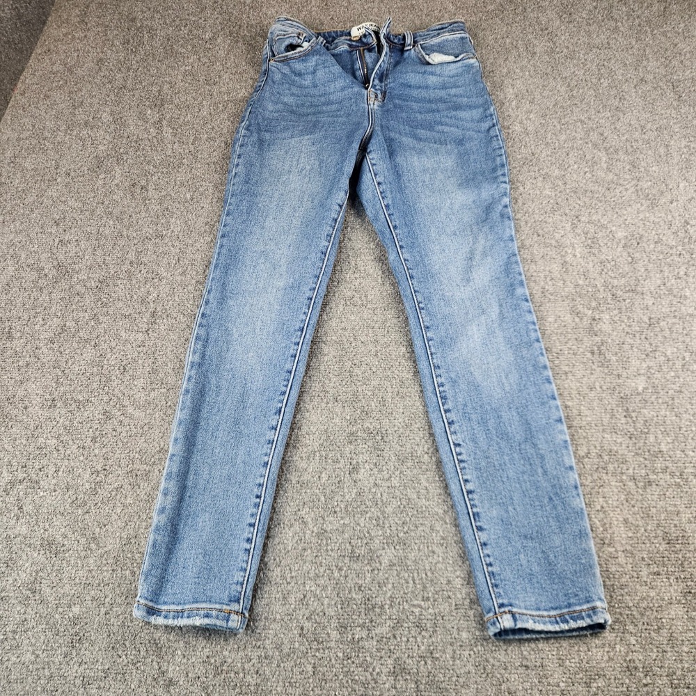 Wax Jean Collection Womens Skinny Jeans Medium Wash Blue‎ Denim Size 11/30 90284